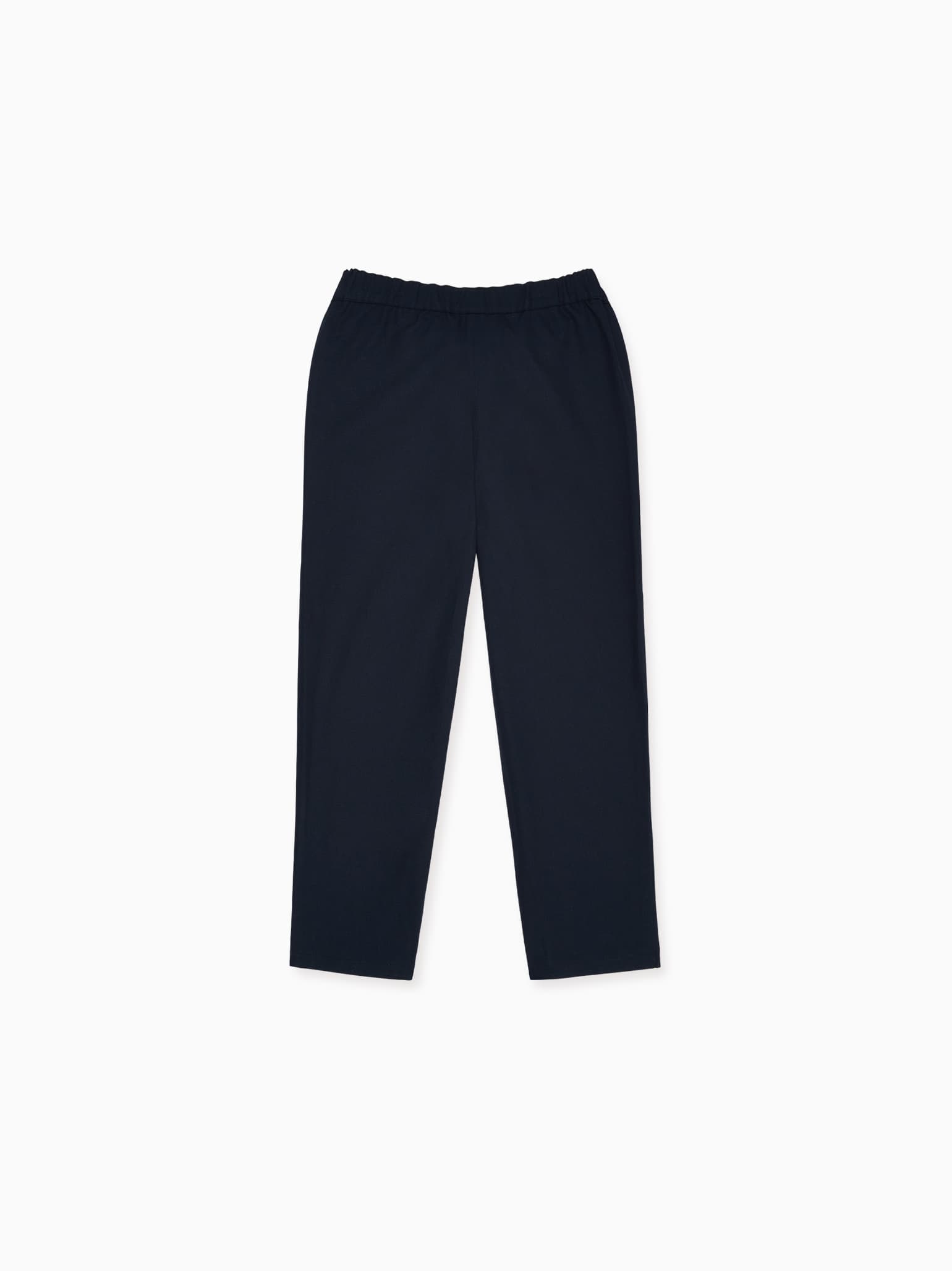 Pantalon en coton pour garçon de couleur marine