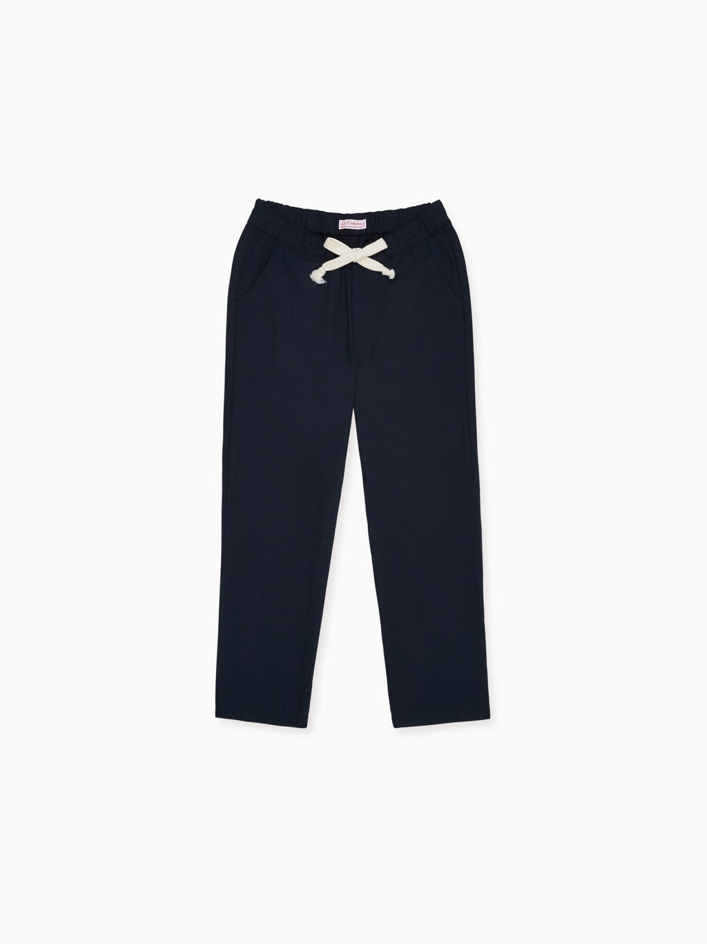 Pantalon en coton pour garçon de couleur marine