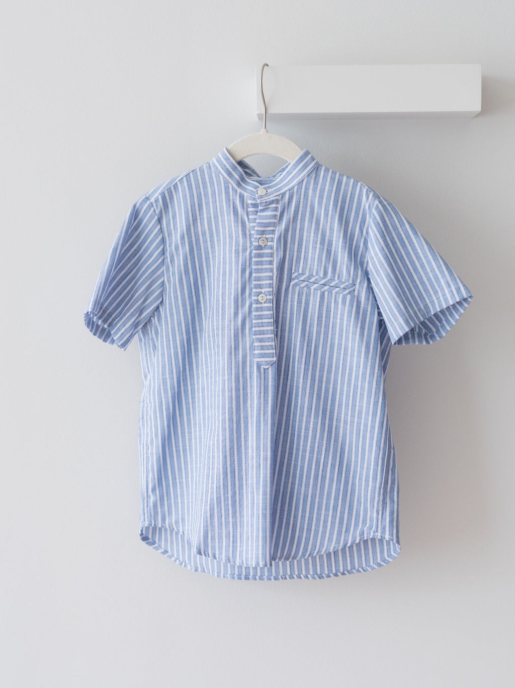 Chemise enfant rayée bleue