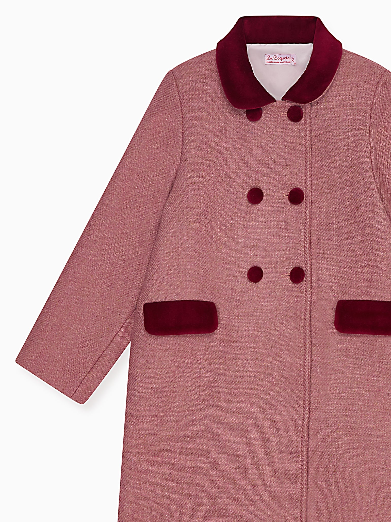 Manteau Rose Poudré pour Fille