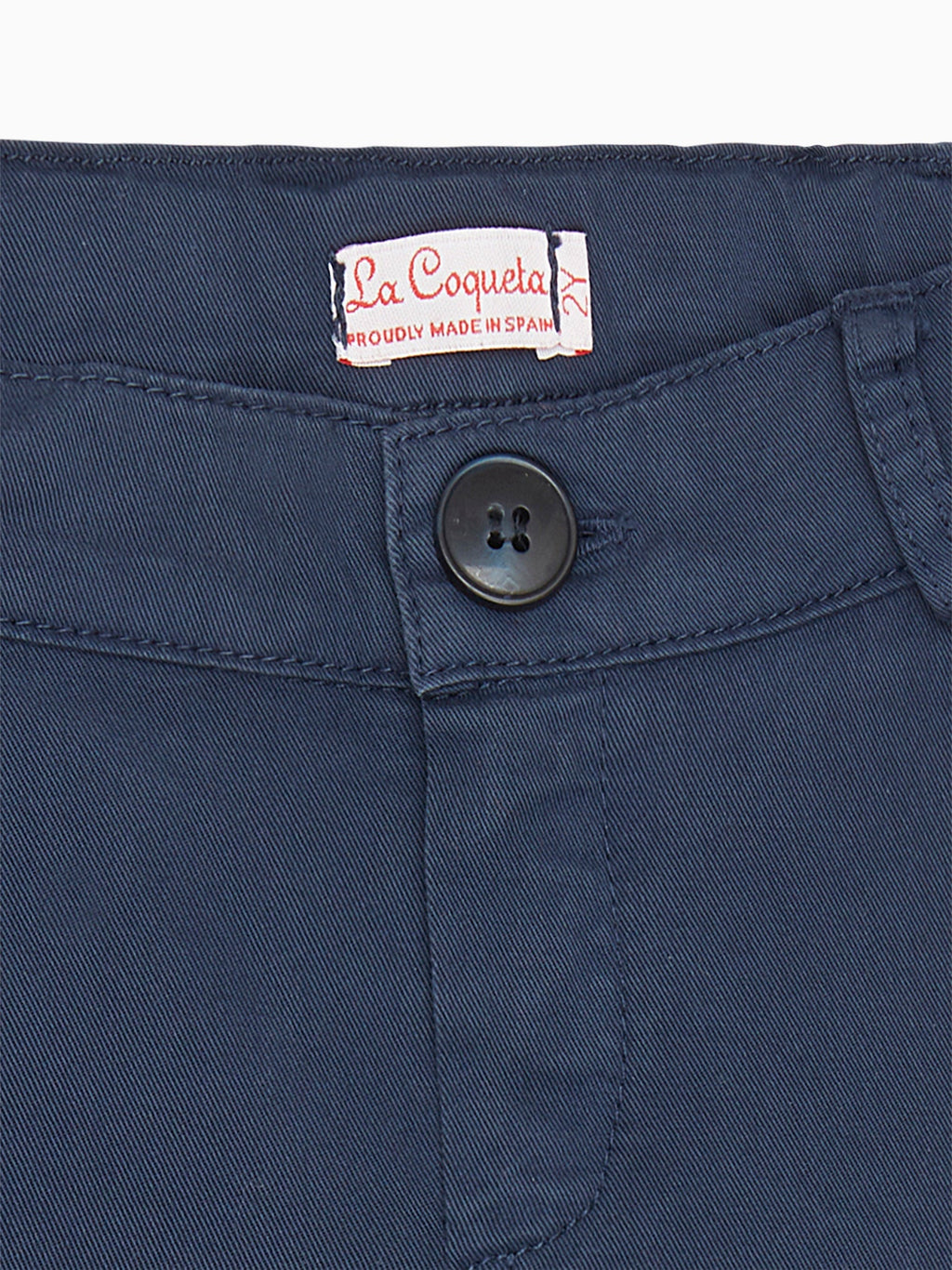 Shorts chino bleu marine garçon