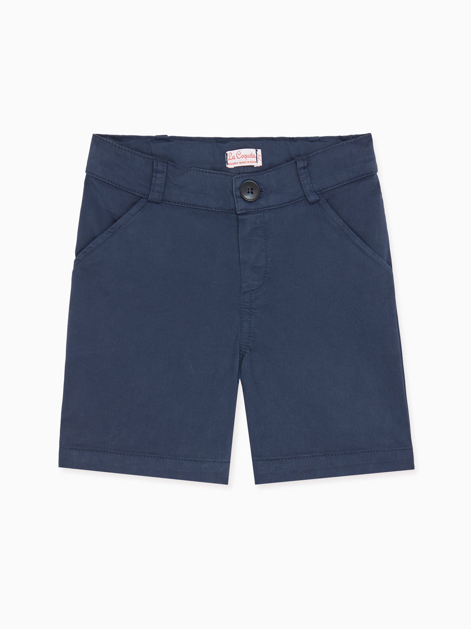 Shorts chino bleu marine garçon