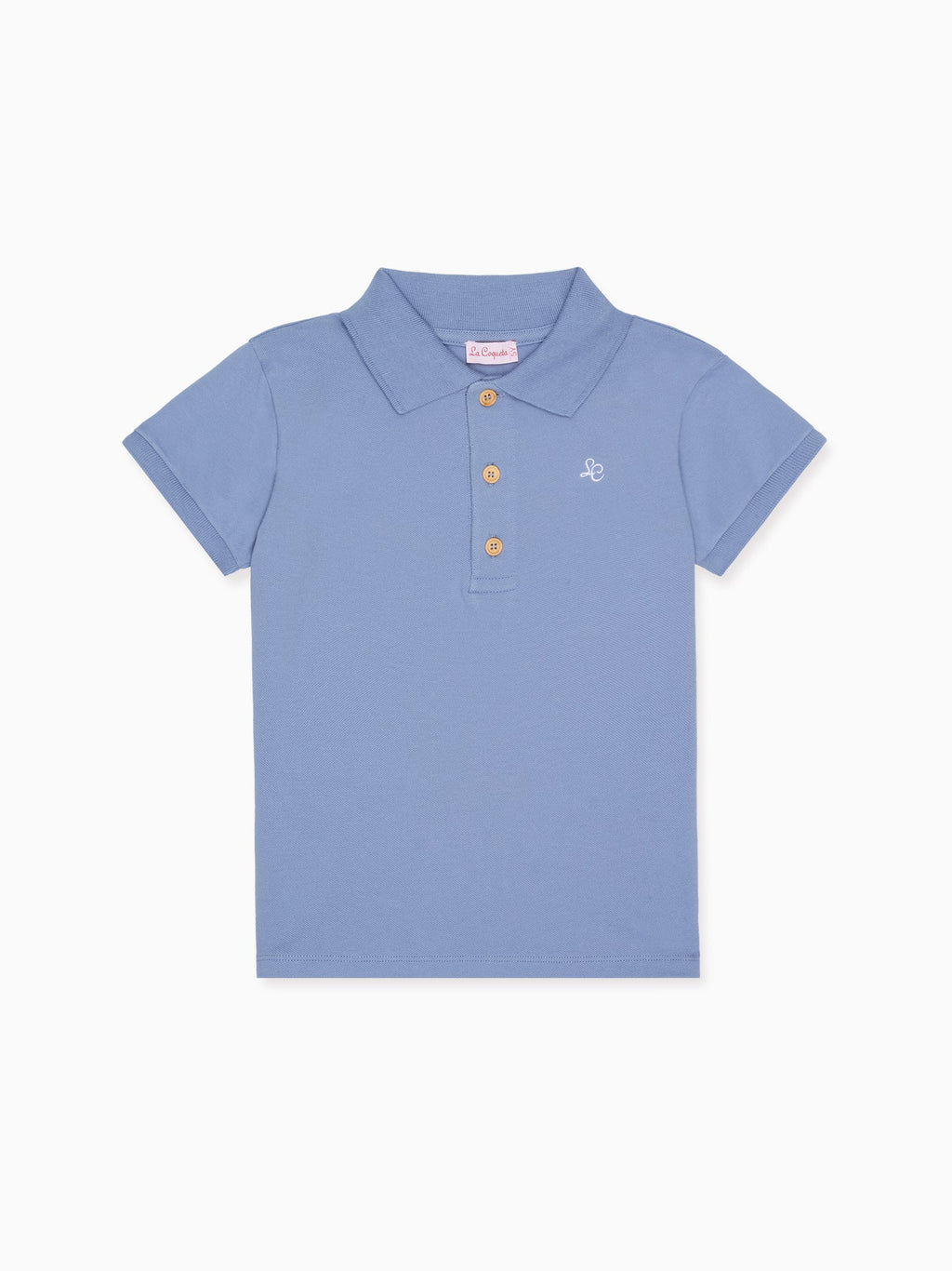 Polo Enfant Bleu Cendré