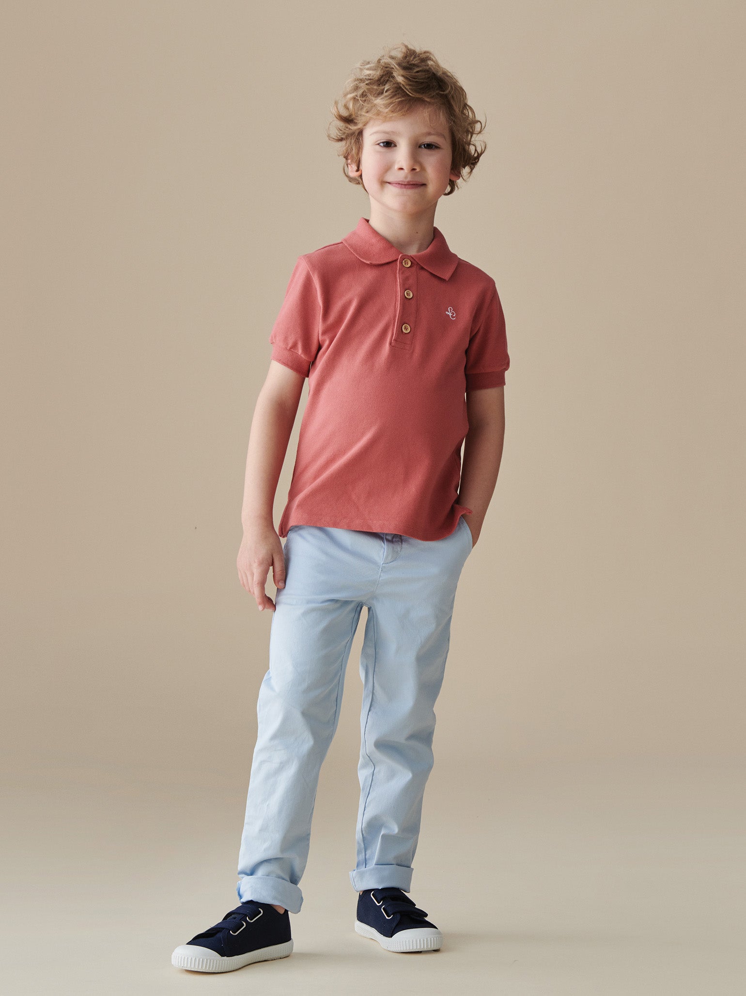 Chino bleu clair pour garçon