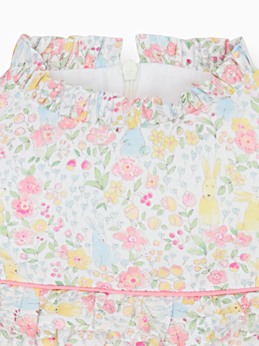 Robe Empire Fille Lapin Rose