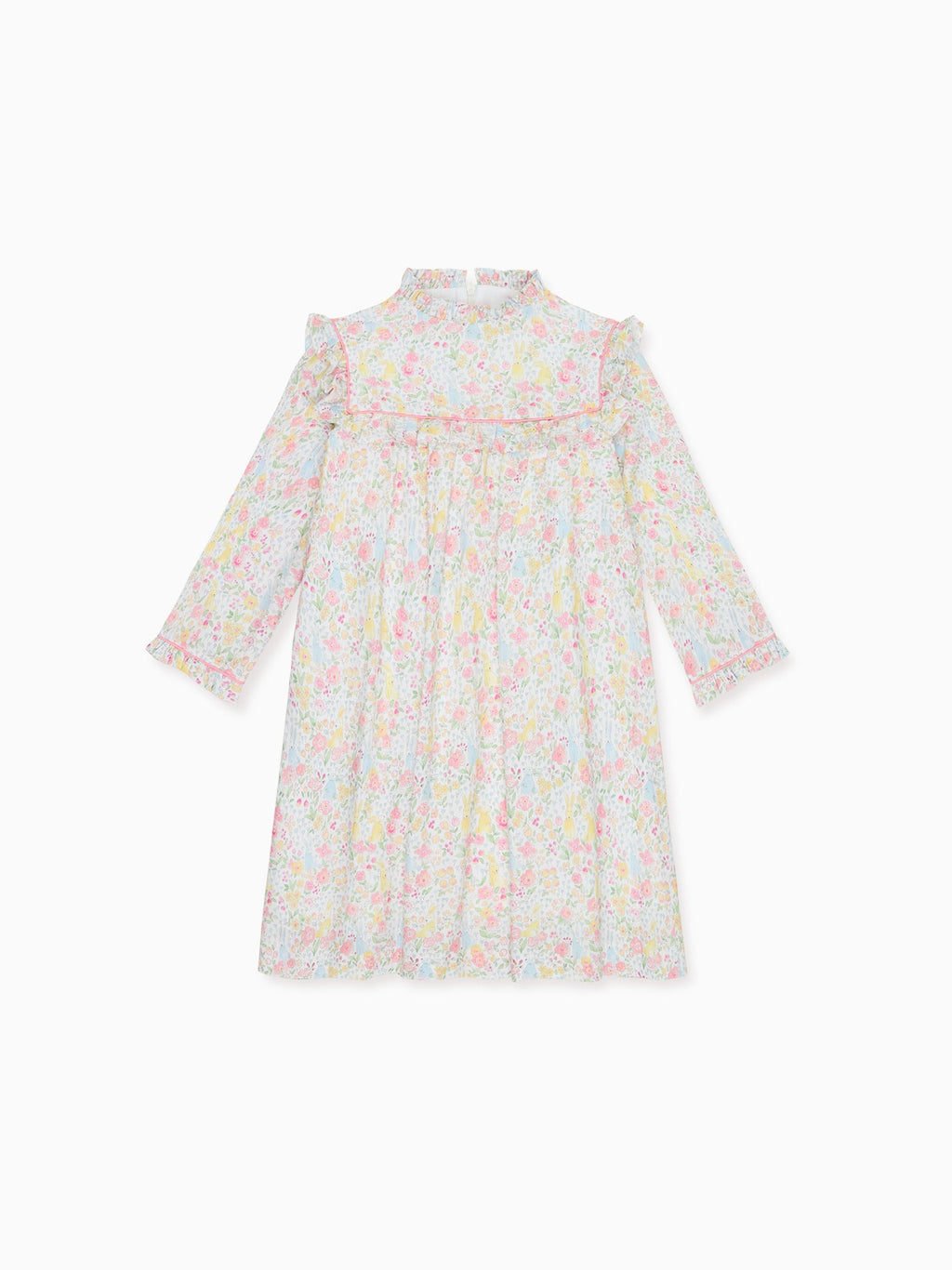Robe Empire Fille Lapin Rose