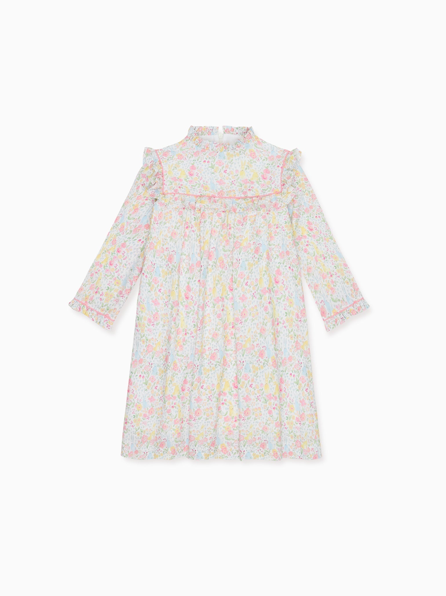 Robe Empire Fille Lapin Rose