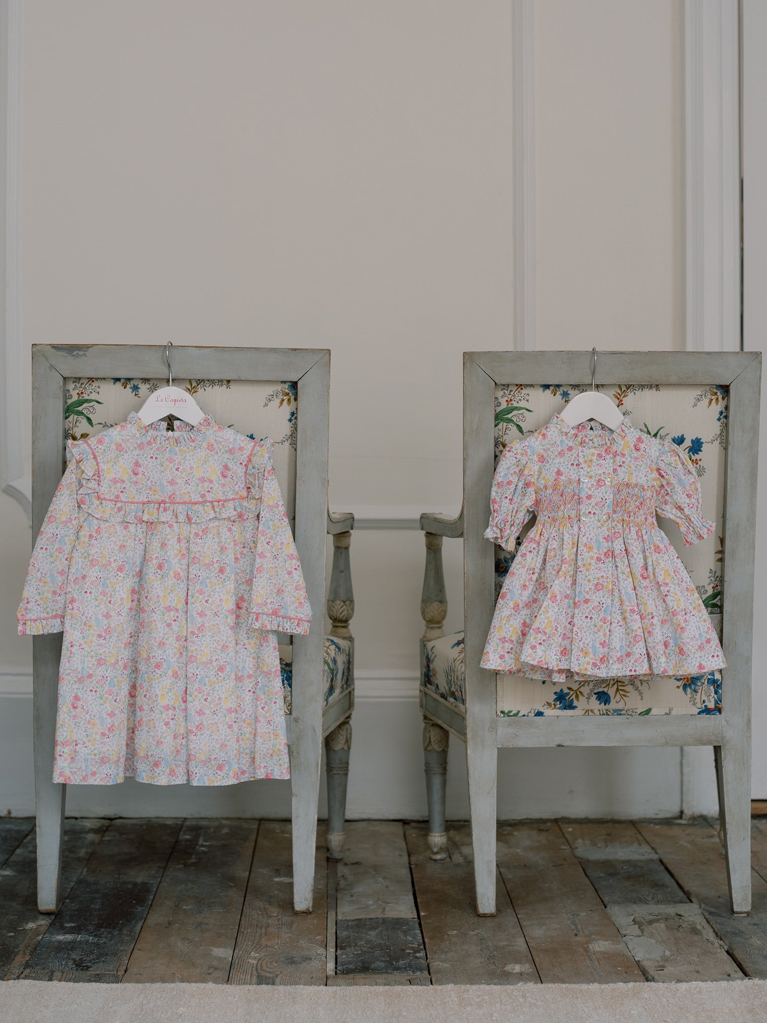 Robe Empire Fille Lapin Rose
