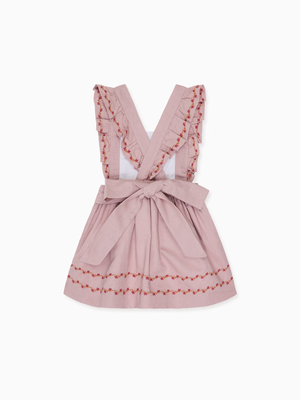 Jupon chasuble fille rose poudré