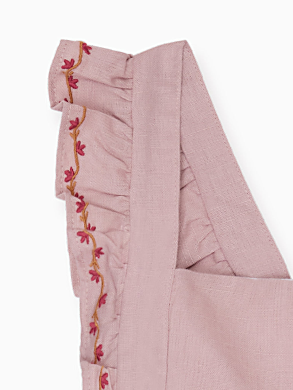 Jupon chasuble fille rose poudré