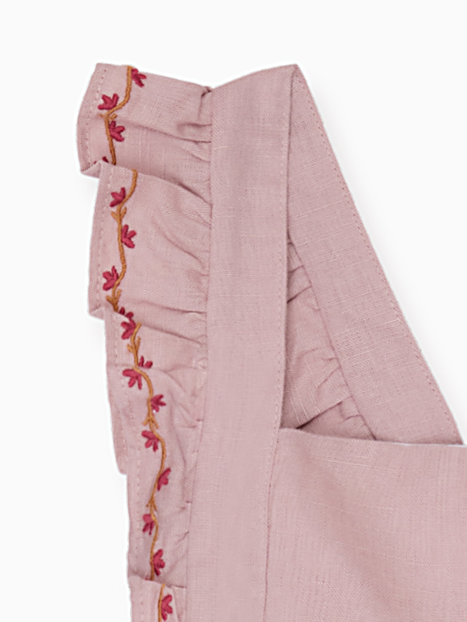 Jupon chasuble fille rose poudré