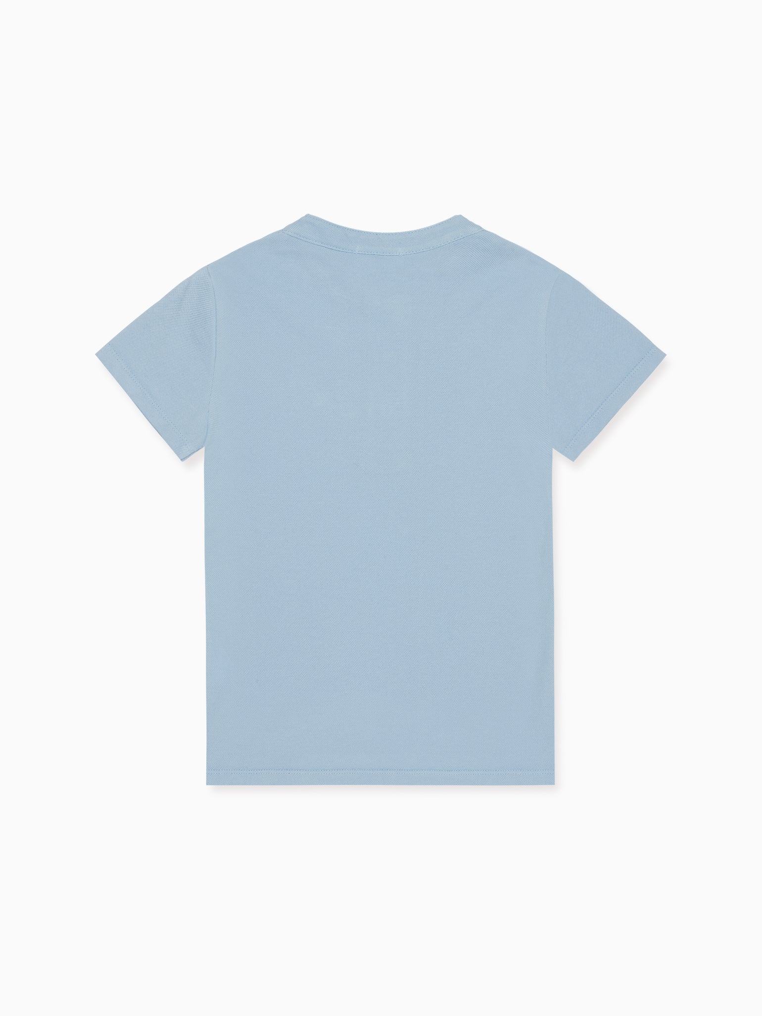 Polo de garçon bleu grisé