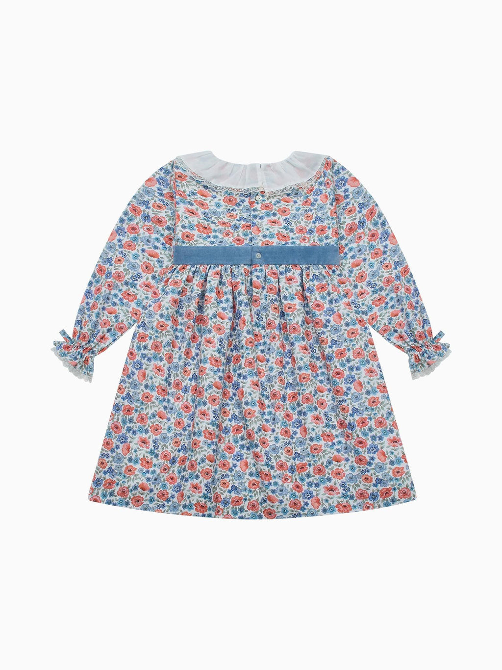 Robe rose florale pour fille