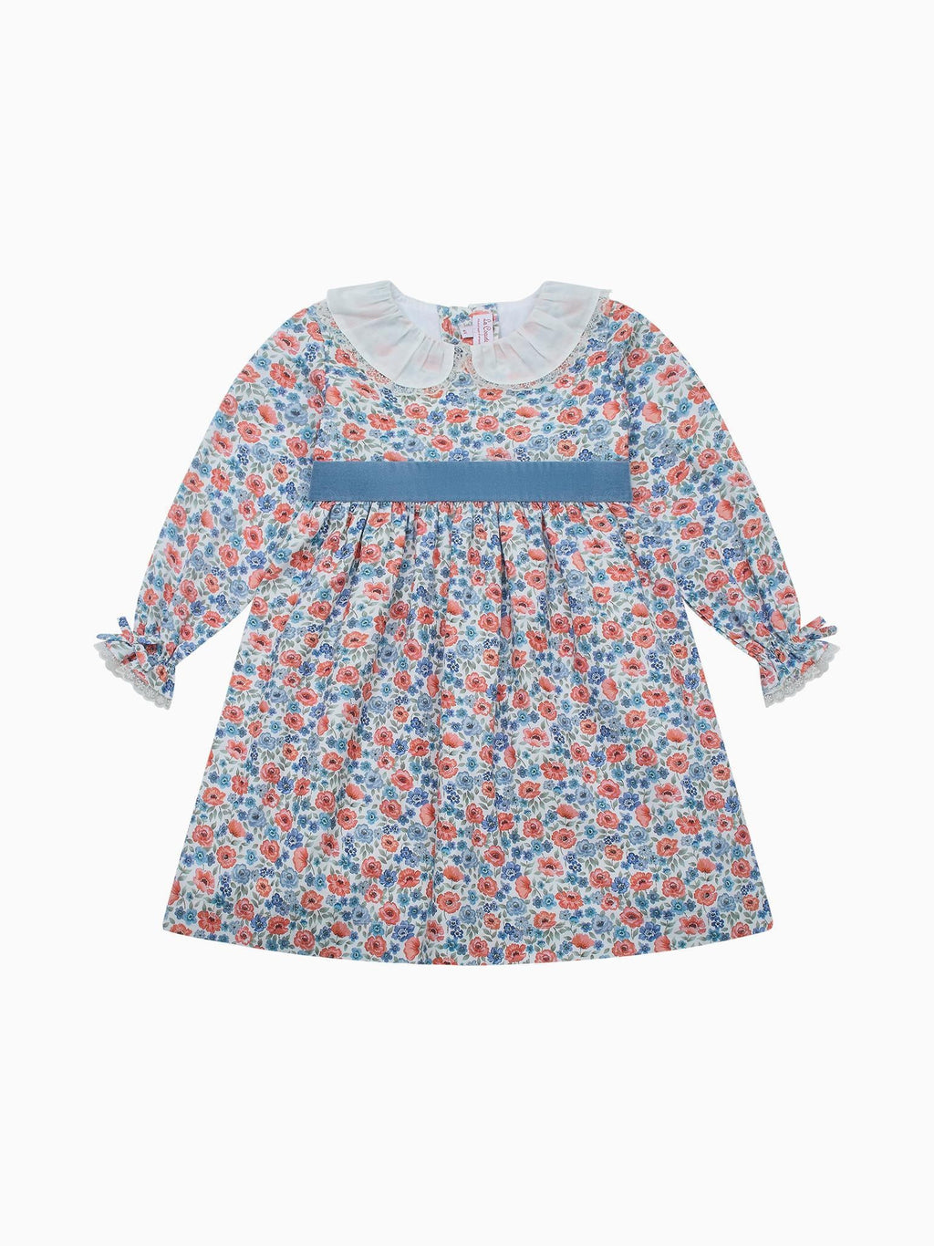 Robe rose florale pour fille