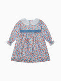Robe rose florale pour fille