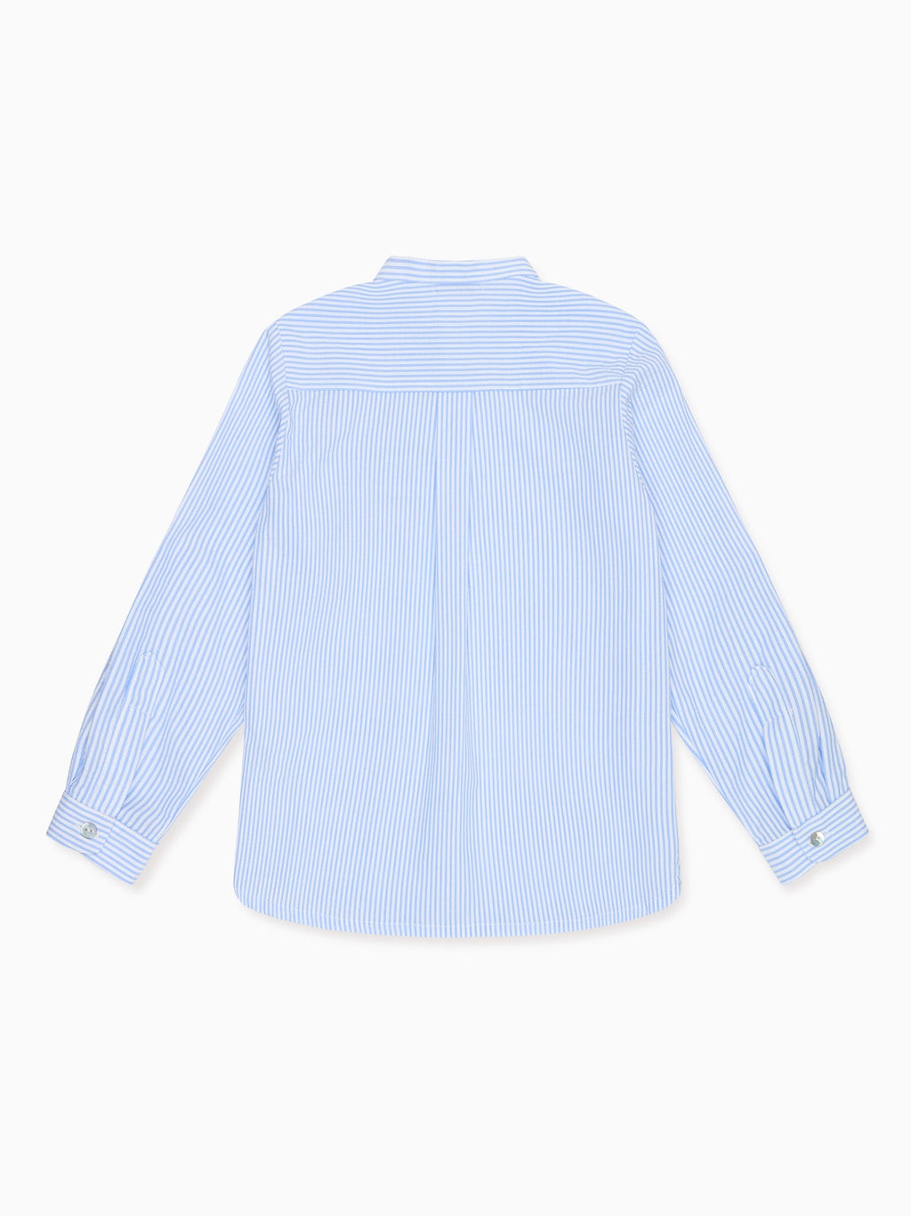 Chemise à manches longues rayée bleue pour garçon