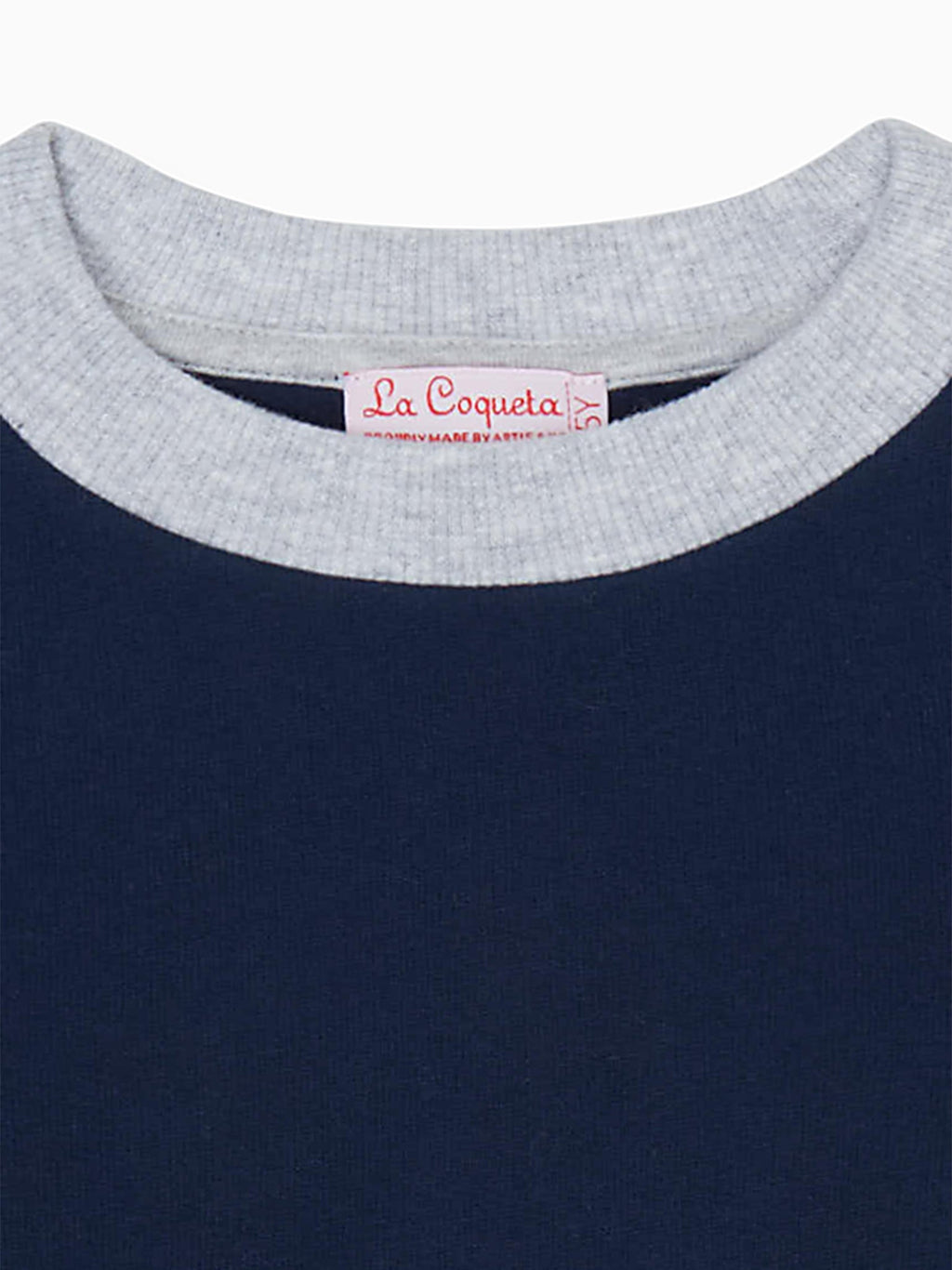 Sweat-shirt en coton enfant marine