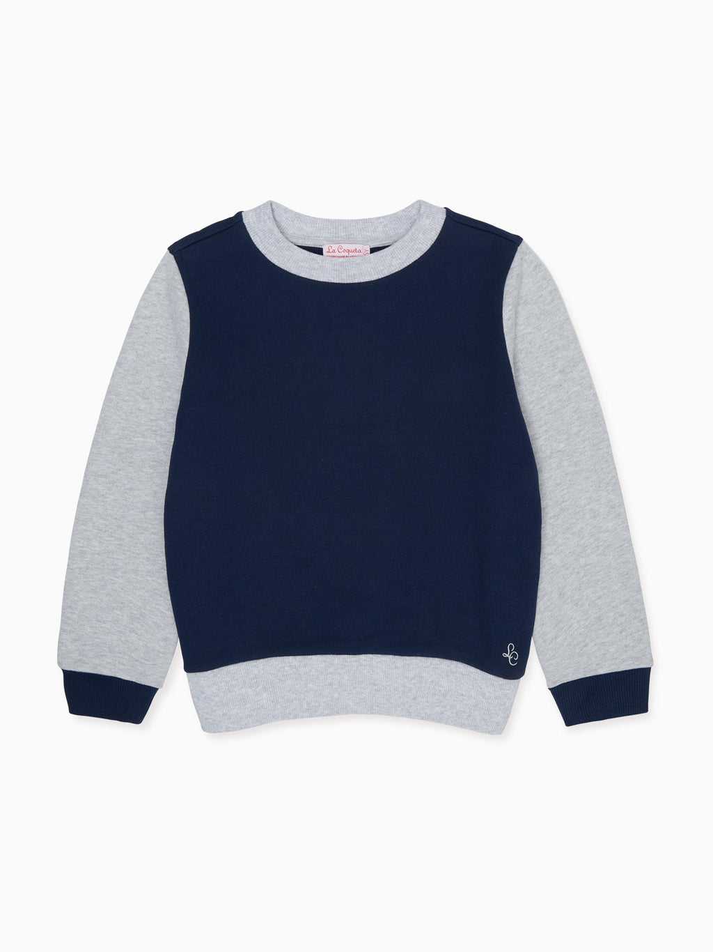 Sweat-shirt en coton enfant marine