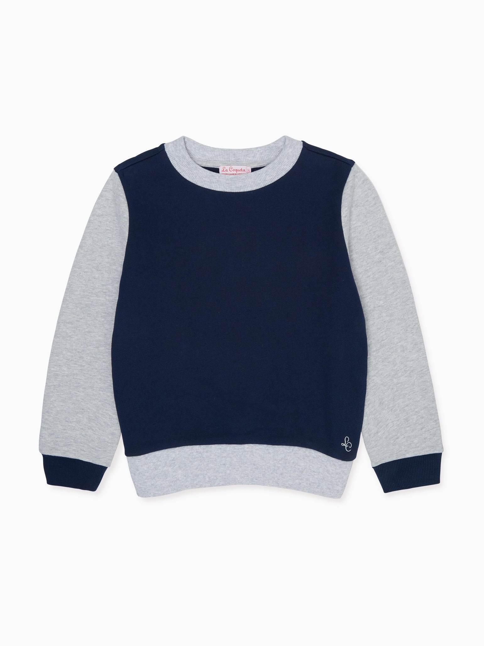 Sweat-shirt en coton enfant marine