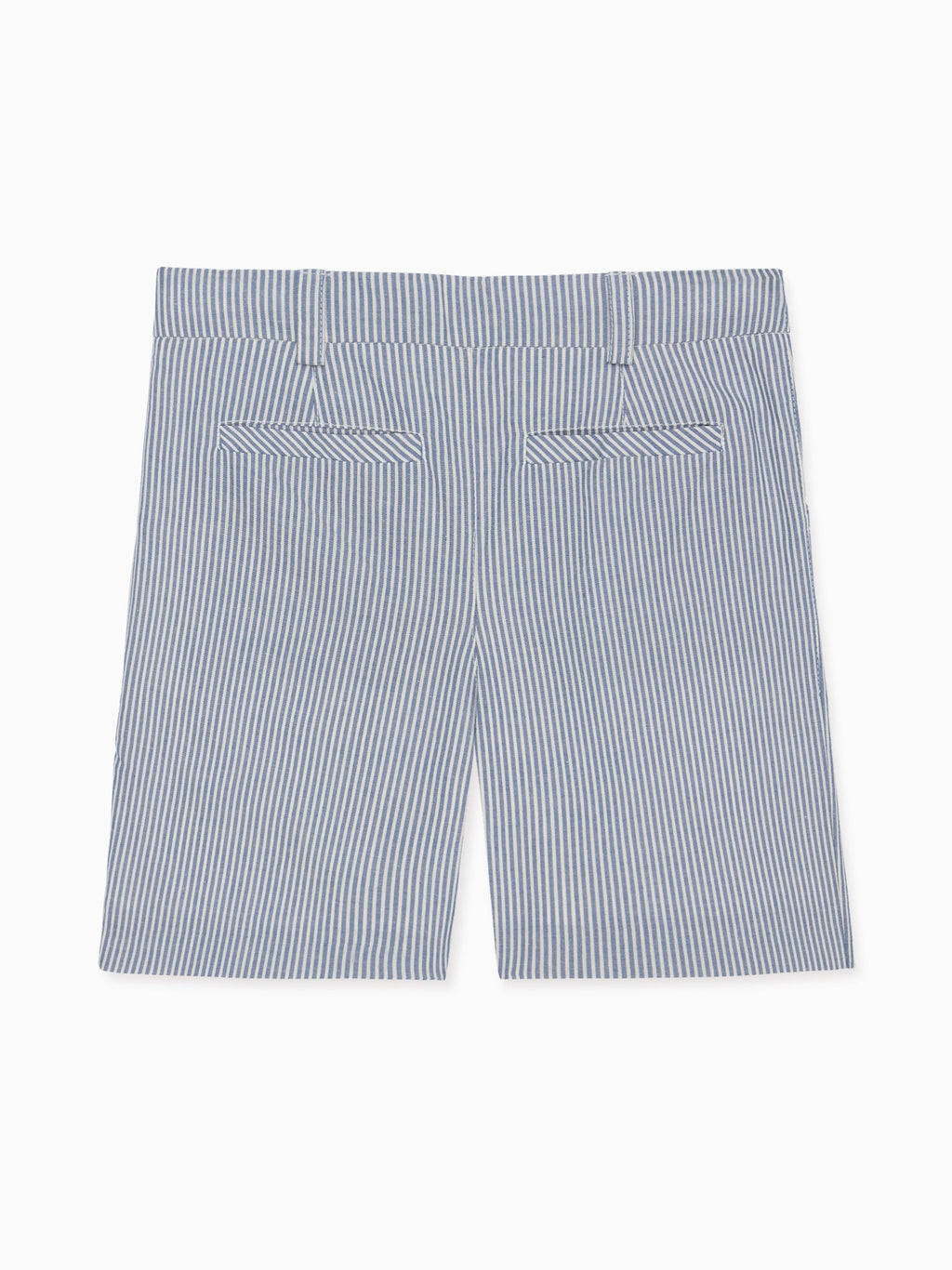 Short chino garçon rayé bleu