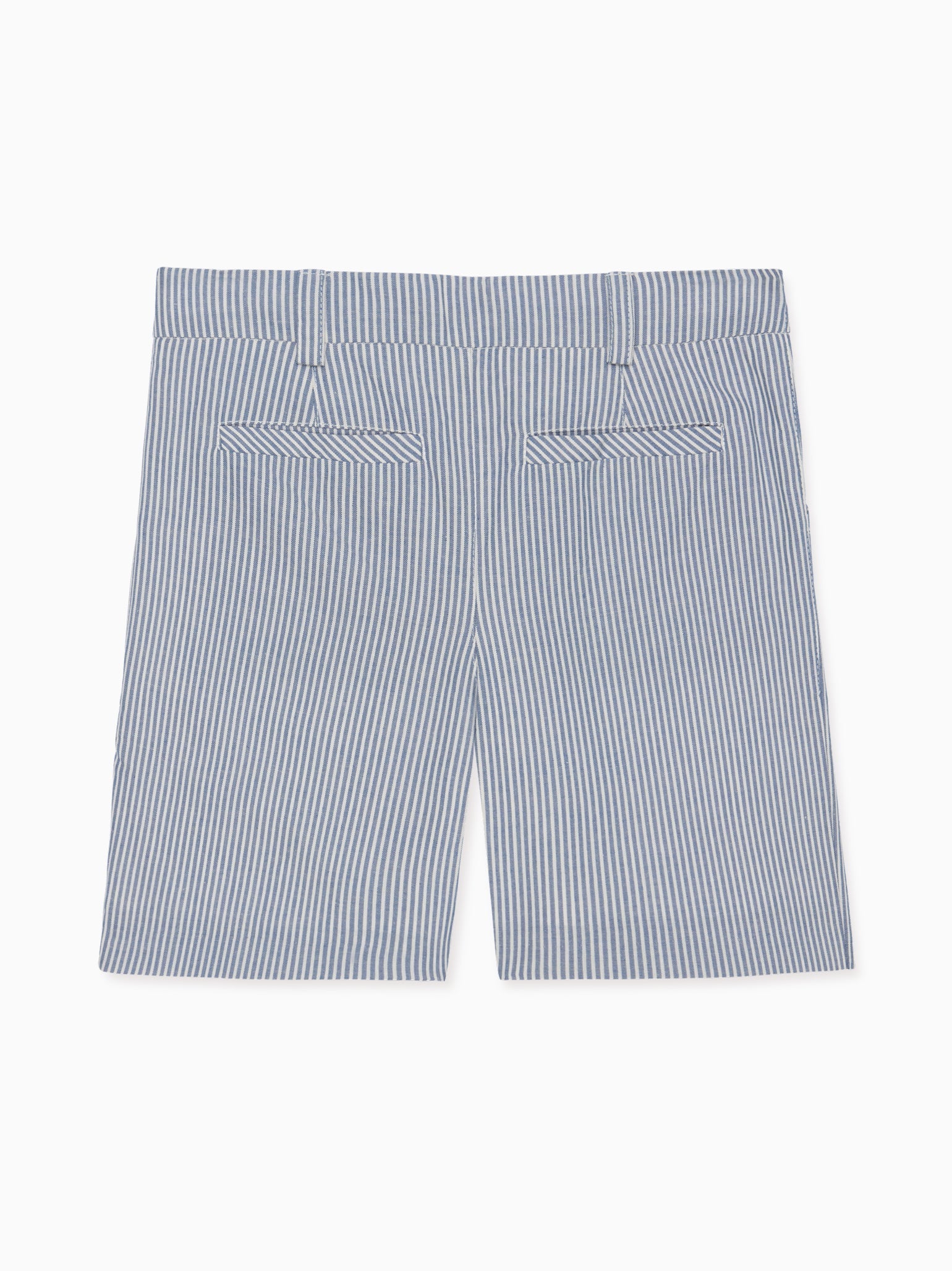 Short chino garçon rayé bleu