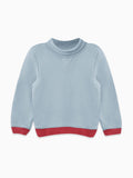 Sweat-shirt col roulé bleu pour enfants