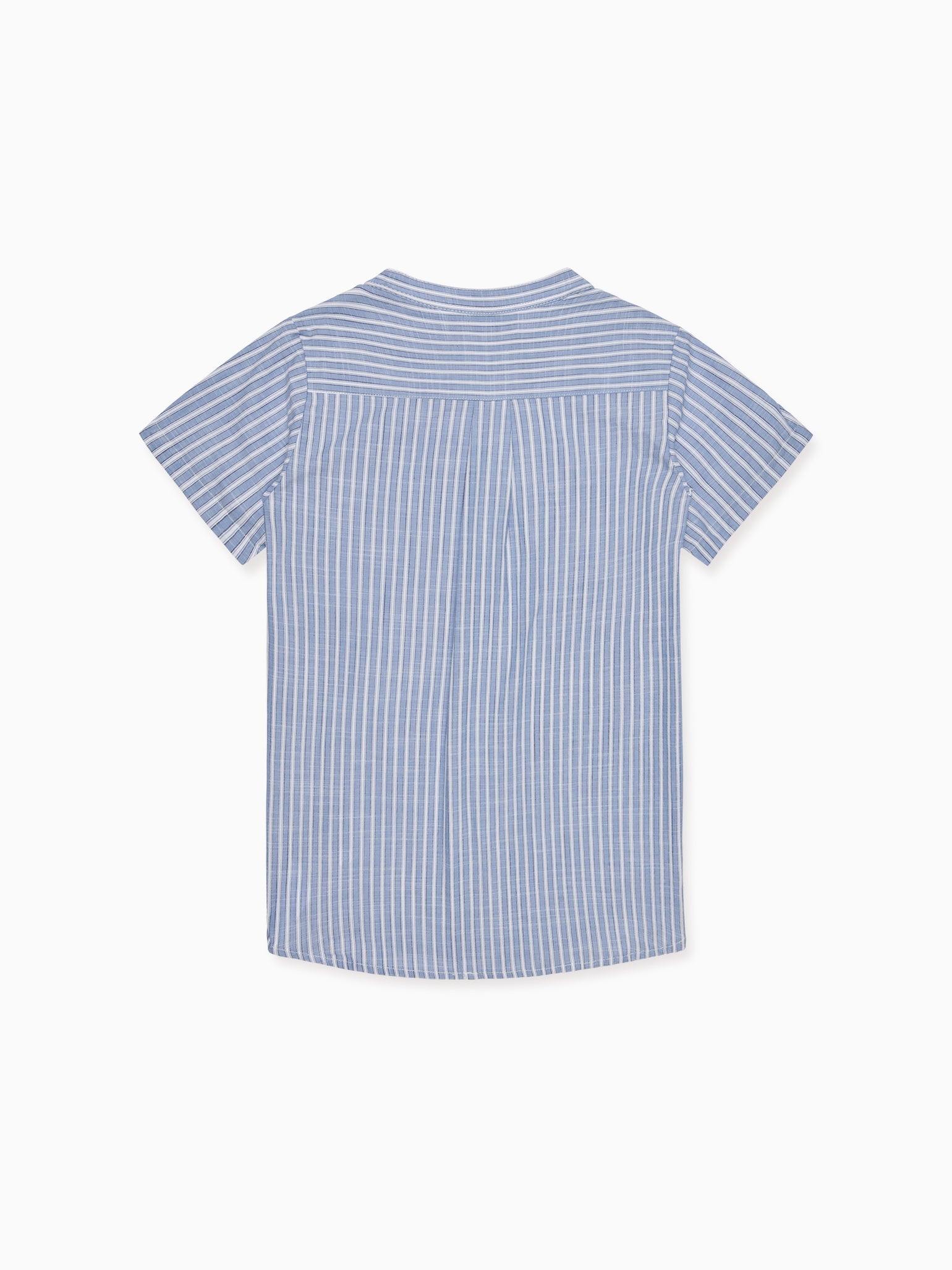 Chemise enfant rayée bleue